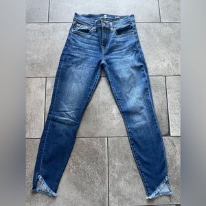 7 FOR ALL MANKIND, Size: 26, High Stretch, Tulip Fay Hem Jeans